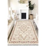 Motto Hali Klasik Cotton Şönil Kaymaz Tabanlı Yıkanabilir Antibakteriyel Dijital Baskı Klasik Halı Yolluk, KS-3011B-CTN-160X230