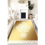 Motto Hali Klasik Cotton Şönil Kaymaz Tabanlı Yıkanabilir Antibakteriyel Dijital Baskı Klasik Halı Yolluk, KS-3021I-CTN-120X180