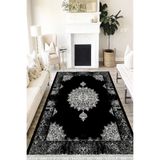 Motto Hali Klasik Cotton Şönil Kaymaz Tabanlı Yıkanabilir Antibakteriyel Dijital Baskı Klasik Halı Yolluk, KS-3022C-CTN-100X200