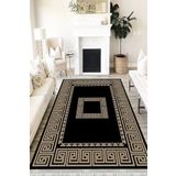 Motto Hali Klasik Cotton Şönil Kaymaz Tabanlı Yıkanabilir Antibakteriyel Dijital Baskı Klasik Halı Yolluk, KS-3084B-CTN-160X230