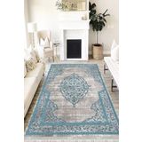 Motto Hali Klasik Cotton Şönil Kaymaz Tabanlı Yıkanabilir Antibakteriyel Dijital Baskı Klasik Halı Yolluk, KS-3102A-CTN-200X300