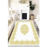 Motto Hali Klasik Cotton Şönil Kaymaz Tabanlı Yıkanabilir Antibakteriyel Dijital Baskı Klasik Halı Yolluk, KS-3109B-CTN-100X200