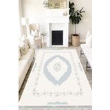 Motto Hali Klasik Perla Soft Kaymaz Tabanlı Yıkanabilir Antibakteriyel Dijital Baskı Klasik Halı Yolluk, KS-3003A-PRL-120X180