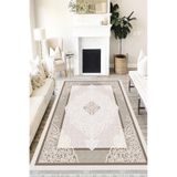 Motto Hali Klasik Perla Soft Kaymaz Tabanlı Yıkanabilir Antibakteriyel Dijital Baskı Klasik Halı Yolluk, KS-3018B-PRL-80X300