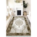 Motto Hali Klasik Perla Soft Kaymaz Tabanlı Yıkanabilir Antibakteriyel Dijital Baskı Klasik Halı Yolluk, KS-3019A-PRL-80X300