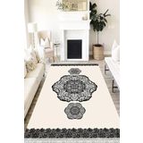 Motto Hali Klasik Perla Soft Kaymaz Tabanlı Yıkanabilir Antibakteriyel Dijital Baskı Klasik Halı Yolluk, KS-3021D-PRL-120X180
