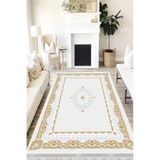 Motto Hali Klasik Perla Soft Kaymaz Tabanlı Yıkanabilir Antibakteriyel Dijital Baskı Klasik Halı Yolluk, KS-3055D-PRL-80X300