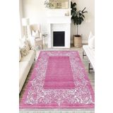Motto Hali Klasik Perla Soft Kaymaz Tabanlı Yıkanabilir Antibakteriyel Dijital Baskı Klasik Halı Yolluk, KS-3074B-PRL-200X300