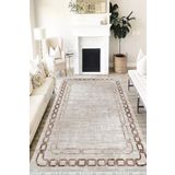 Motto Hali Klasik Perla Soft Kaymaz Tabanlı Yıkanabilir Antibakteriyel Dijital Baskı Klasik Halı Yolluk, KS-3090C-PRL-80X300