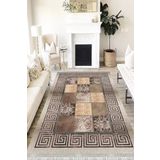 Motto Hali Klasik Perla Soft Kaymaz Tabanlı Yıkanabilir Antibakteriyel Dijital Baskı Klasik Halı Yolluk, KS-3092B-PRL-120X180