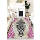 Motto Hali Klasik Perla Soft Kaymaz Tabanlı Yıkanabilir Antibakteriyel Dijital Baskı Klasik Halı Yolluk, KS-3099B-PRL-160X230