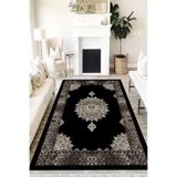 Motto Hali Klasik Punto Kaymaz Dot Tabanlı Yıkanabilir Antibakteriyel Dijital Baskı Klasik Halı Yolluk, KS-3022A-PNT-200X300