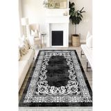 Motto Hali Klasik Punto Kaymaz Dot Tabanlı Yıkanabilir Antibakteriyel Dijital Baskı Klasik Halı Yolluk, KS-3051E-PNT-120X180