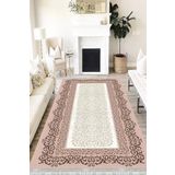 Motto Hali Klasik Punto Kaymaz Dot Tabanlı Yıkanabilir Antibakteriyel Dijital Baskı Klasik Halı Yolluk, KS-3078C-PNT-160X230