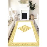 Motto Hali Klasik Punto Kaymaz Dot Tabanlı Yıkanabilir Antibakteriyel Dijital Baskı Klasik Halı Yolluk, KS-3086C-PNT-160X230