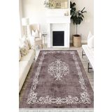 Motto Hali Klasik Punto Kaymaz Dot Tabanlı Yıkanabilir Antibakteriyel Dijital Baskı Klasik Halı Yolluk, KS-3105A-PNT-120X180