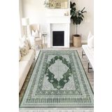 Motto Hali Klasik Verona Kaymaz Deri Tabanlı Yıkanabilir Antibakteriyel Dijital Baskı Klasik Halı Yolluk, KS-3001D-VRN-200X300