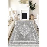 Motto Hali Klasik Verona Kaymaz Deri Tabanlı Yıkanabilir Antibakteriyel Dijital Baskı Klasik Halı Yolluk, KS-3005B-VRN-80X300