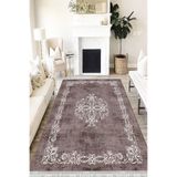 Motto Hali Klasik Verona Kaymaz Deri Tabanlı Yıkanabilir Antibakteriyel Dijital Baskı Klasik Halı Yolluk, KS-3105A-VRN-80X300