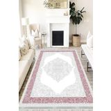 Motto Hali Klasik Verona Kaymaz Deri Tabanlı Yıkanabilir Dijital Baskı Klasik Halı Yolluk, KS-3020A-VRN-80X300
