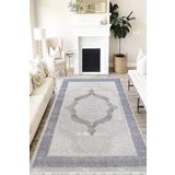 Motto Hali Klasik Westa Kaymaz Tabanlı Yıkanabilir Antibakteriyel Dijital Baskı Klasik Halı Kilim, KS-3007B-WST-100X200