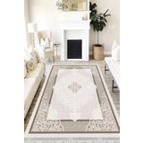 Motto Hali Klasik Westa Kaymaz Tabanlı Yıkanabilir Antibakteriyel Dijital Baskı Klasik Halı Kilim, KS-3018B-WST-100X200
