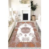 Motto Hali Klasik Westa Kaymaz Tabanlı Yıkanabilir Antibakteriyel Dijital Baskı Klasik Halı Kilim, KS-3029C-WST-100X200