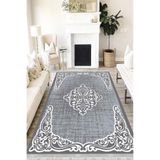 Motto Hali Klasik Westa Kaymaz Tabanlı Yıkanabilir Antibakteriyel Dijital Baskı Klasik Halı Kilim, KS-3032B-WST-160X230