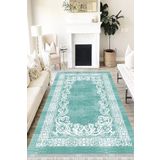 Motto Hali Klasik Westa Kaymaz Tabanlı Yıkanabilir Antibakteriyel Dijital Baskı Klasik Halı Kilim, KS-3051A-WST-100X200