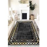 Motto Hali Klasik Westa Kaymaz Tabanlı Yıkanabilir Antibakteriyel Dijital Baskı Klasik Halı Kilim, KS-3090B-WST-200X300
