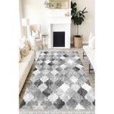 Motto Hali Modern Cotton Şönil Kaymaz Tabanlı Yıkanabilir Antibakteriyel Dijital Baskı Modern Halı Yolluk, MD-0004A-CTN-200X300