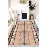 Motto Hali Modern Cotton Şönil Kaymaz Tabanlı Yıkanabilir Antibakteriyel Dijital Baskı Modern Halı Yolluk, MD-0018A-CTN-100X200