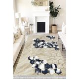 Motto Hali Modern Cotton Şönil Kaymaz Tabanlı Yıkanabilir Antibakteriyel Dijital Baskı Modern Halı Yolluk, MD-0035A-CTN-160X230