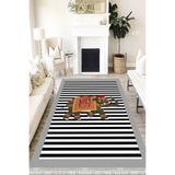 Motto Hali Modern Cotton Şönil Kaymaz Tabanlı Yıkanabilir Antibakteriyel Dijital Baskı Modern Halı Yolluk, MD-0039C-CTN-200X300