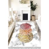 Motto Hali Modern Cotton Şönil Kaymaz Tabanlı Yıkanabilir Antibakteriyel Dijital Baskı Modern Halı Yolluk, MD-0040D-CTN-120X180