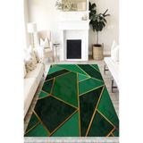 Motto Hali Modern Cotton Şönil Kaymaz Tabanlı Yıkanabilir Antibakteriyel Dijital Baskı Modern Halı Yolluk, MD-0043B-CTN-100X200