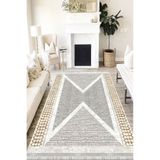 Motto Hali Modern Cotton Şönil Kaymaz Tabanlı Yıkanabilir Antibakteriyel Dijital Baskı Modern Halı Yolluk, MD-0058A-CTN-100X200