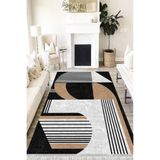 Motto Hali Modern Cotton Şönil Kaymaz Tabanlı Yıkanabilir Antibakteriyel Dijital Baskı Modern Halı Yolluk, MD-0089B-CTN-120X180