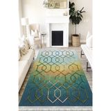 Motto Hali Modern Eko Punto Kaymaz Tabanlı Yıkanabilir Antibakteriyel Dijital Baskı Modern Halı Yolluk, MD-0041A-EKOPNT-200X300