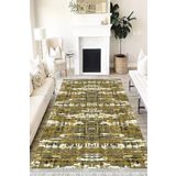 Motto Hali Modern Perla Soft Kaymaz Tabanlı Yıkanabilir Antibakteriyel Dijital Baskı Modern Halı Yolluk, MD-0028A-PRL-80X300