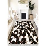 Motto Hali Modern Perla Soft Kaymaz Tabanlı Yıkanabilir Antibakteriyel Dijital Baskı Modern Halı Yolluk, MD-0034A-PRL-100X200