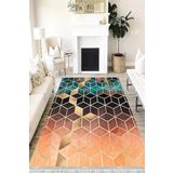 Motto Hali Modern Perla Soft Kaymaz Tabanlı Yıkanabilir Antibakteriyel Dijital Baskı Modern Halı Yolluk, MD-0034B-PRL-80X300