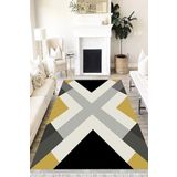 Motto Hali Modern Perla Soft Kaymaz Tabanlı Yıkanabilir Antibakteriyel Dijital Baskı Modern Halı Yolluk, MD-0037A-PRL-160X230