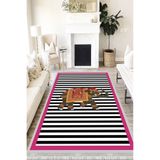 Motto Hali Modern Perla Soft Kaymaz Tabanlı Yıkanabilir Antibakteriyel Dijital Baskı Modern Halı Yolluk, MD-0039D-PRL-80X300