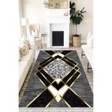 Motto Hali Modern Perla Soft Kaymaz Tabanlı Yıkanabilir Antibakteriyel Dijital Baskı Modern Halı Yolluk, MD-0083C-PRL-100X200
