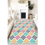 Motto Hali Modern Punto Kaymaz Dot Tabanlı Yıkanabilir Antibakteriyel Dijital Baskı Modern Halı Yolluk, MD-0008B-PNT-120X180
