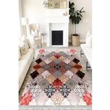 Motto Hali Modern Punto Kaymaz Dot Tabanlı Yıkanabilir Antibakteriyel Dijital Baskı Modern Halı Yolluk, MD-0012B-PNT-160X230