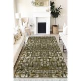 Motto Hali Modern Punto Kaymaz Dot Tabanlı Yıkanabilir Antibakteriyel Dijital Baskı Modern Halı Yolluk, MD-0029A-PNT-100X200