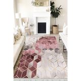 Motto Hali Modern Punto Kaymaz Dot Tabanlı Yıkanabilir Antibakteriyel Dijital Baskı Modern Halı Yolluk, MD-0033M-PNT-80X300