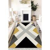 Motto Hali Modern Punto Kaymaz Dot Tabanlı Yıkanabilir Antibakteriyel Dijital Baskı Modern Halı Yolluk, MD-0037A-PNT-80X300